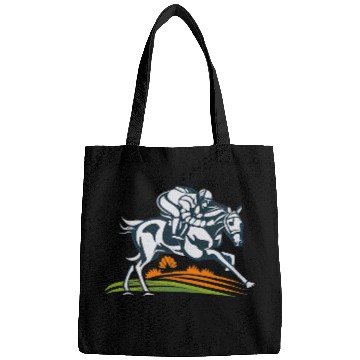 Discover Horse Pet Racing Race Day vintages Retro Horse Jockey Horse Race Bags