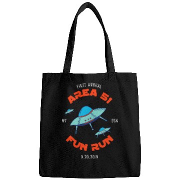 Discover Aliens UFO Area 51 Fun Run  UFO Funny Alien Event Gear Bags