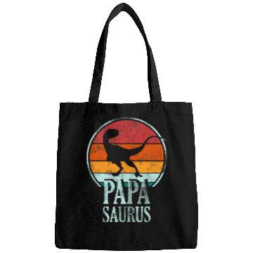 Discover Dinosaur Pet Papasaurus Fathers Day Saurus Dad Bags