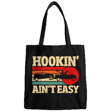 Discover Tow Truck Driver Hookin Aint Easy Towing Retro Wrecker Men Bags