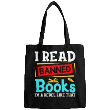 Discover Book Fun I Read Banned Books Week Librarian Reader Nerd Men Bags