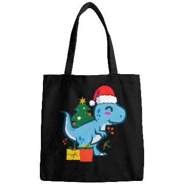 Discover Dinosaur Pet Cute TRex Tyrannosaurus rexs Dinosaur Santa Merry Christmas Bags