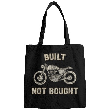 Discover Cafe Racer Design Hand Drawn Motorcycle Built Not Bought Bags