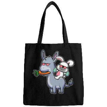 Discover Donkey Pet Easter Bunny Riding On Donkey Cute Easter Egg Hunt Kids Bags