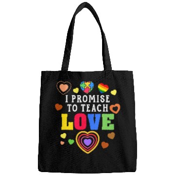 Discover Autism Puzzle I Promise To Love Teach School Education Autism Teacher Bags