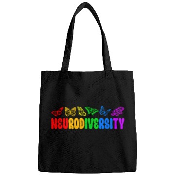 Discover Autism Puzzle Neurodiversity Butterflies Autism Neurodivergent Bags