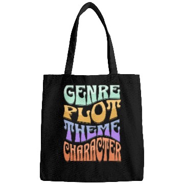 Discover Retro Author Writer Novelist Genre Plot Theme Character Bags