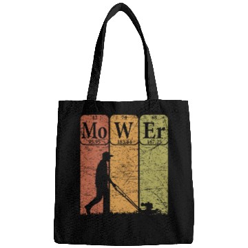 Discover Lawn Mower Fun Periodic Table Elements Lawn Mowing Nerd vintages 5 Bags