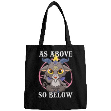 Discover Goats Pet As Above So Below Baphomest Satanic Black Magic Satan Bags