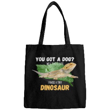 Discover Bearded Dragon Pet I Raised A Tiny Dinosaur Funny Bearded Dragon Animals Bags