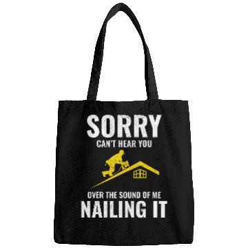Discover Roofer Roofing Roof Mechanic Contractor Construction Worker Bags