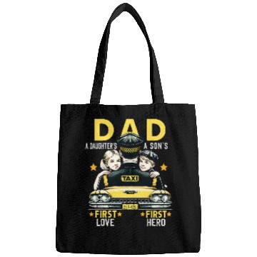 Discover Proud Dad Taxi Dad Cab Driver Father Son Daughter Present Bags