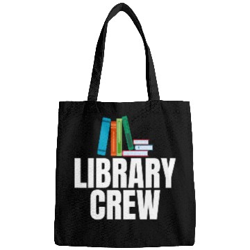 Discover Book Fun Library Crew Sarcastic for Unisex Book Nerds Bags
