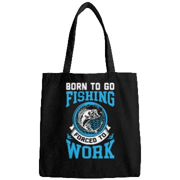 Discover Fishing Fun Funny Born To Go Fishing Bass Fish Fisherman 10 Bags