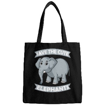 Discover Elephant Mammal Save the Cute Elephants Zoo Circus Elephant conservative Bags