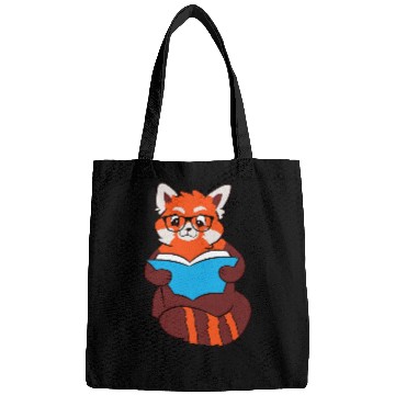 Discover Book Fun Red Panda Sleeping Reading Book Red Panda Bags