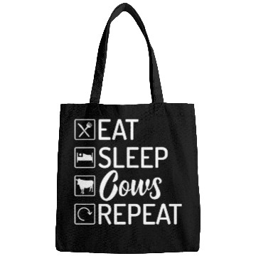 Discover Cow Pet Eat sleep Cows repeat Bags