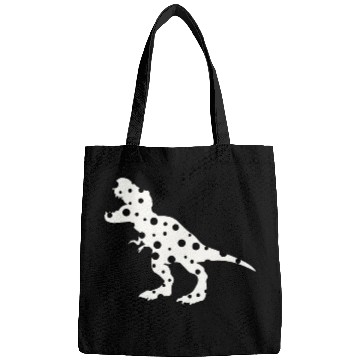 Discover Dinosaur Pet Polka Dot T rexs Dinosaur International Dot Day White Black Bags