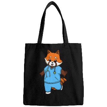 Discover nurses Job Comic red panda nurses Bags