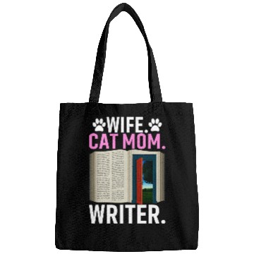 Discover Book Fun Wife Cat Mom Writer Author Book Writing 5 Bags
