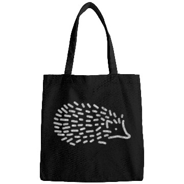 Discover Hedgehog Pet Silver Hedgehog Artwork Bags