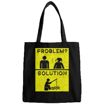 Discover Fishing Fun problems and solution design funny fishermen Bags