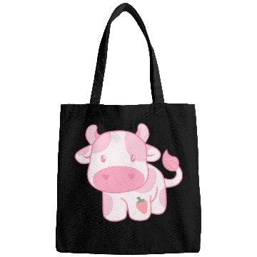 Discover Cow Pet Strawberry Cow Cute Pink Pastel Bags