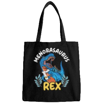 Discover Dinosaur Pet Menorasaurus rexs Chanukah Menorah Hanukkah Israel Bags