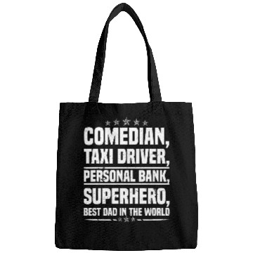 Discover Comedian Taxi Driver Personal Bank Superhero bests Dad Hero Bags