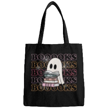 Discover Book Fun Retro Booooks ghosts Halloween Teacher Book Library Reading Bags