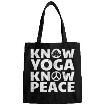 Discover Know Yoga Peace Peace Lotus Meditation Workout Bags