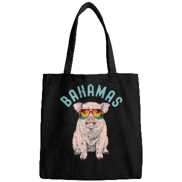 Discover Pig Pet Retro Bahamas Pig Bahamas Souvenir Family Vacation Trip 01 Bags