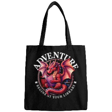 Discover Book Fun Adventure Begins at Your Library Dragon Reading Bags