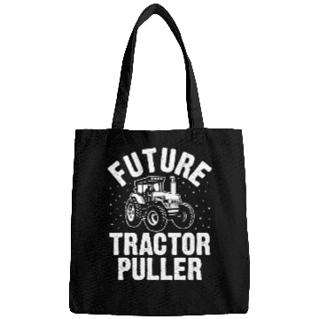 Discover Tractor Fun driving Future Tractor Puller Funny Tractor Pulling Driver Farmer Bags