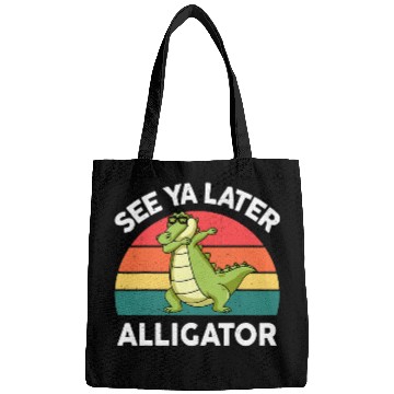 Discover Alligator Pet See Ya Later Alligator  Men Women Funny Bags