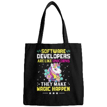 Discover Unicorn Pet Software Developers Are Like Unicorns Make Magic Happen Bags