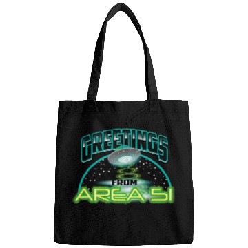 Discover Aliens UFO Cute Greetings From Area 51 Gift For Alien Believers Bags