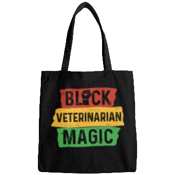 Discover Veterinarian Job Black Veterinarian Magic Veterinary Vet Tech Afrocentric Bags