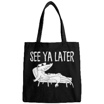 Discover Alligator Pet See Ya Later Alligator Gator Chilling With Sunglasses Bags