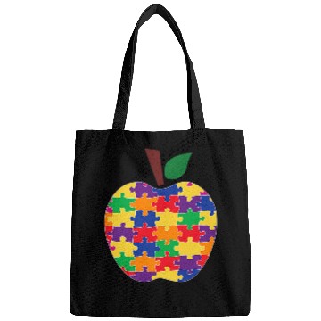 Discover Autism Puzzle Kindness Month Kind Apple {uzzle Bags