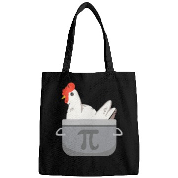 Discover Chicken Pet Funny Math Pi Chicken Pot Pie Apparel Bags