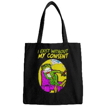 Discover Frog Pet Existential Frog Toad Lovers I Exist Without My Consent Bags