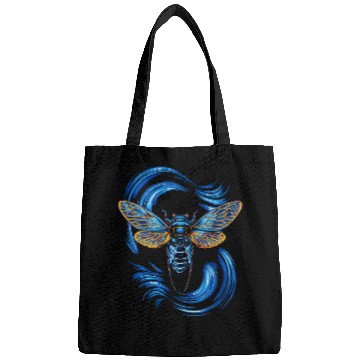 Discover Blue Cicadas Entomology Bug Insects Lover Blue Cicada Bags