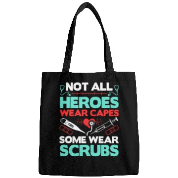 Discover nurses Job Not All Heroes Wear Capes Some Wear Scrubs Doctor RN nurses Bags