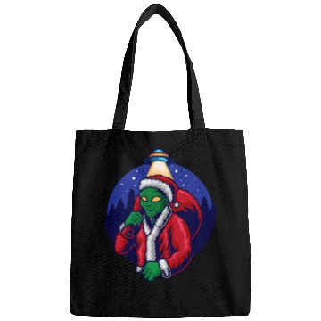 Discover Aliens UFO Santa Claus UFO Team Santa Sleigh Magic Snowman Bags