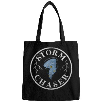 Discover Storm Chaser Meteorologist Tornado Chasing Hurricane Grunge Bags