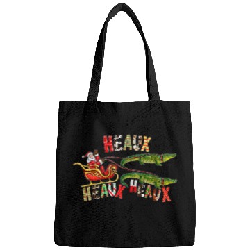 Discover Alligator Pet Santa Alligator Heaux Heaux Heaux Louisiana Cajun Christmas 1 Bags