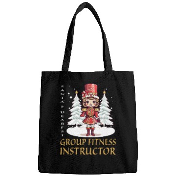 Discover Group Fitness Instructor Christmas Classic Female Nutcracker Bags