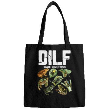Discover Frog Pet DILF Damn I Love Frogs Toad Amphibian Bags