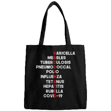 Discover nurses Job Vaccinated Funny nurses Vaccines Health Care Worker Costume Bags